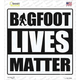 Bigfoot Lives Matter Novelty Square Sticker Decal