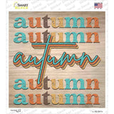 Autumn Autumn Autumn Novelty Square Sticker Decal