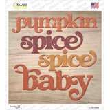 Pumpkin Spice Baby Novelty Square Sticker Decal