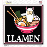 Llamen Ramen Novelty Square Sticker Decal SQ-1658s