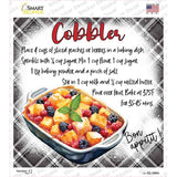Cobbler Recipe Novelty Square Sticker Decal SQ-1685s