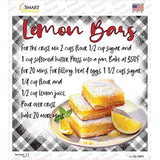 Lemon Bars Recipe Novelty Square Sticker Decal SQ-1687s