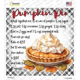 Pumpkin Pie Recipe Novelty Square Sticker Decal SQ-1690s