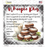 Whoopie Pies Recipe Novelty Square Sticker Decal SQ-1694s