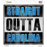 Straight Outta Carolina Novelty Square Sticker Decal