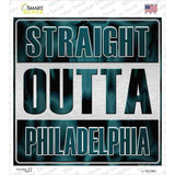 Straight Outta Philadelphia Novelty Square Sticker Decal