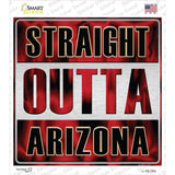 Straight Outta Arizona Novelty Square Sticker Decal