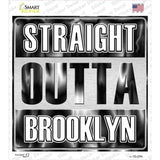 Straight Outta Brooklyn Novelty Square Sticker Decal