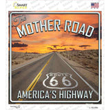 The Mother Road Novelty Square Sticker Decal