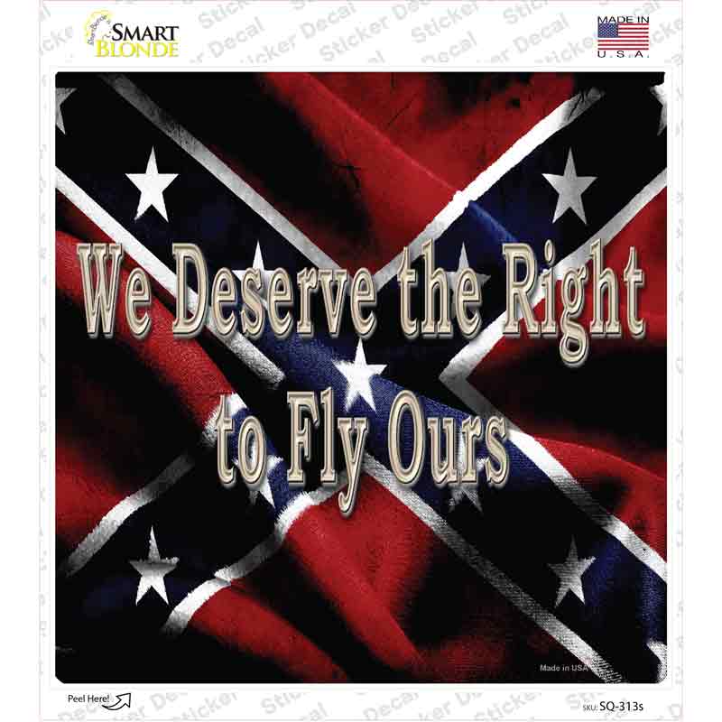 We Deserve The Right Novelty Square Sticker Decal