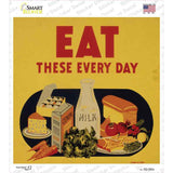 Eat These Everyday Novelty Square Sticker Decal