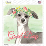 Italian Greyhound Good Dog Novelty Square Sticker Decal