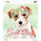 Jack Russell Good Dog Novelty Square Sticker Decal