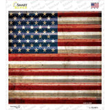 American Flag Novelty Square Sticker Decal