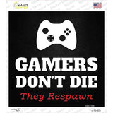 XBOX Gamers Dont Die Novelty Square Sticker Decal