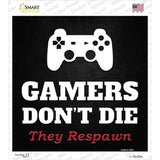 PlayStation Gamers Dont Die Novelty Square Sticker Decal