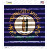 Kentucky Flag Corrugated Effect Novelty Square Sticker Decal