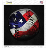 American Baseball Novelty Square Sticker Decal