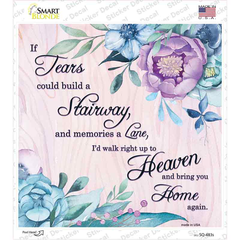 Bring You Home Again Novelty Square Sticker Decal