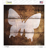 Butterfly Painted Stencil Novelty Square Sticker Decal