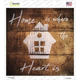 My Heart Is Painted Stencil Novelty Square Sticker Decal