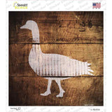Duck Painted Stencil Novelty Square Sticker Decal