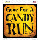Candy Run Novelty Square Sticker Decal