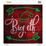 Big Elf Novelty Square Sticker Decal