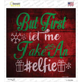 Take An Elfie Novelty Square Sticker Decal