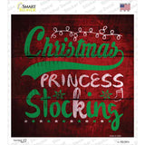 Christmas Princess Novelty Square Sticker Decal