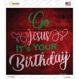 Go Jesus Novelty Square Sticker Decal