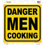 Danger Men Cooking Novelty Square Sticker Decal
