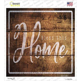 Bless This Home Novelty Square Sticker Decal