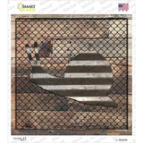 Corrugated Snail on Wood Novelty Square Sticker Decal