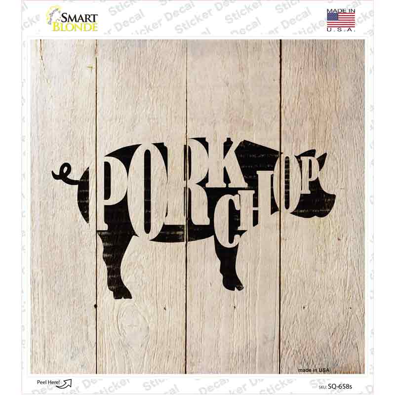 Corrugated Camel on Wood Novelty Square Sticker Decal