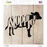 Cows Make Sloppy Joes Novelty Square Sticker Decal