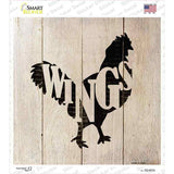 Chickens Make Wings Novelty Square Sticker Decal