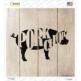 Pigs Make Pork Chops Novelty Square Sticker Decal