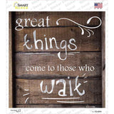 Great Things Novelty Square Sticker Decal