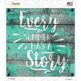 Every Summer Story Novelty Square Sticker Decal