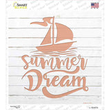 Summer Dream Novelty Square Sticker Decal