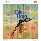 Tiki Time Novelty Square Sticker Decal