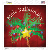 Mele Kalikimaka Novelty Square Sticker Decal