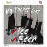 Beer Bucket List Novelty Square Sticker Decal