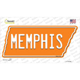 Memphis Novelty Tennessee Shape Sticker Decal