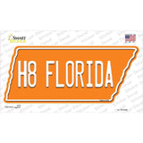 H8 Florida Novelty Tennessee Shape Sticker Decal