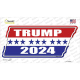 Trump 2024 Stripes Novelty Tennessee Shape Sticker Decal