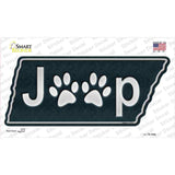 J**p Paws Novelty Tennessee Shape Sticker Decal