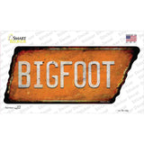 Bigfoot Novelty Rusty Tennessee Shape Sticker Decal