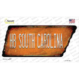 H8 South Carolina Novelty Rusty Tennessee Shape Sticker Decal